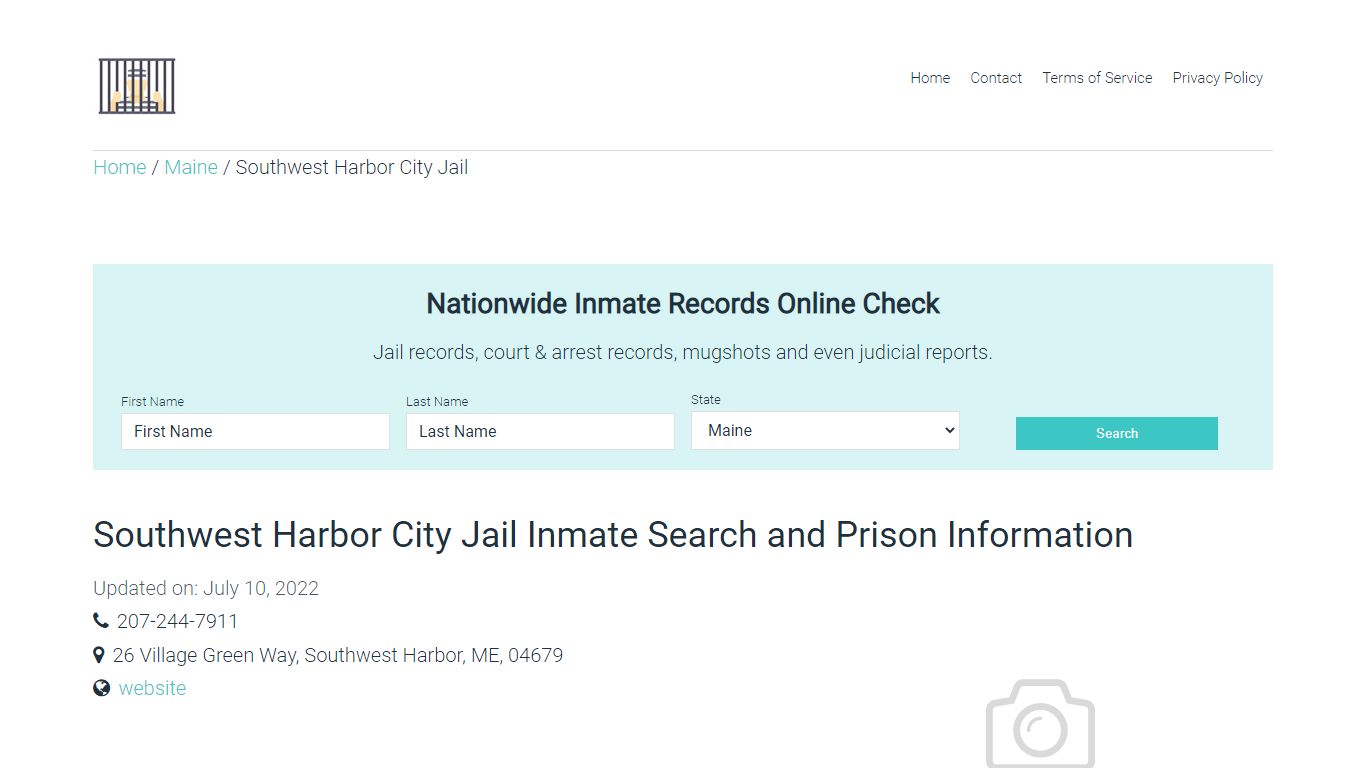 Southwest Harbor City Jail Inmate Search, Visitation ...